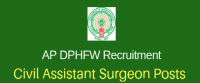  DPHFW AP Civil Assistant Surgeons Job Notification  -  Vacancies